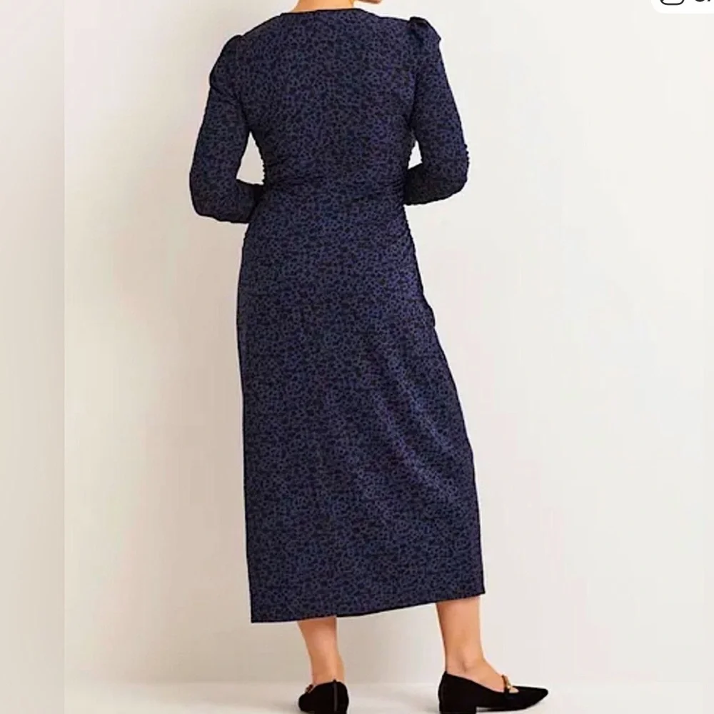 BODEN Ruched Jersey Midi Dress